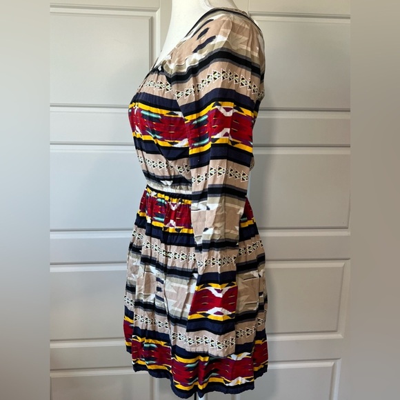 Long Sleeve Dress - Elastic Waist, Striped, Casual, Colorful - Size Unknown - Picture 3 of 6